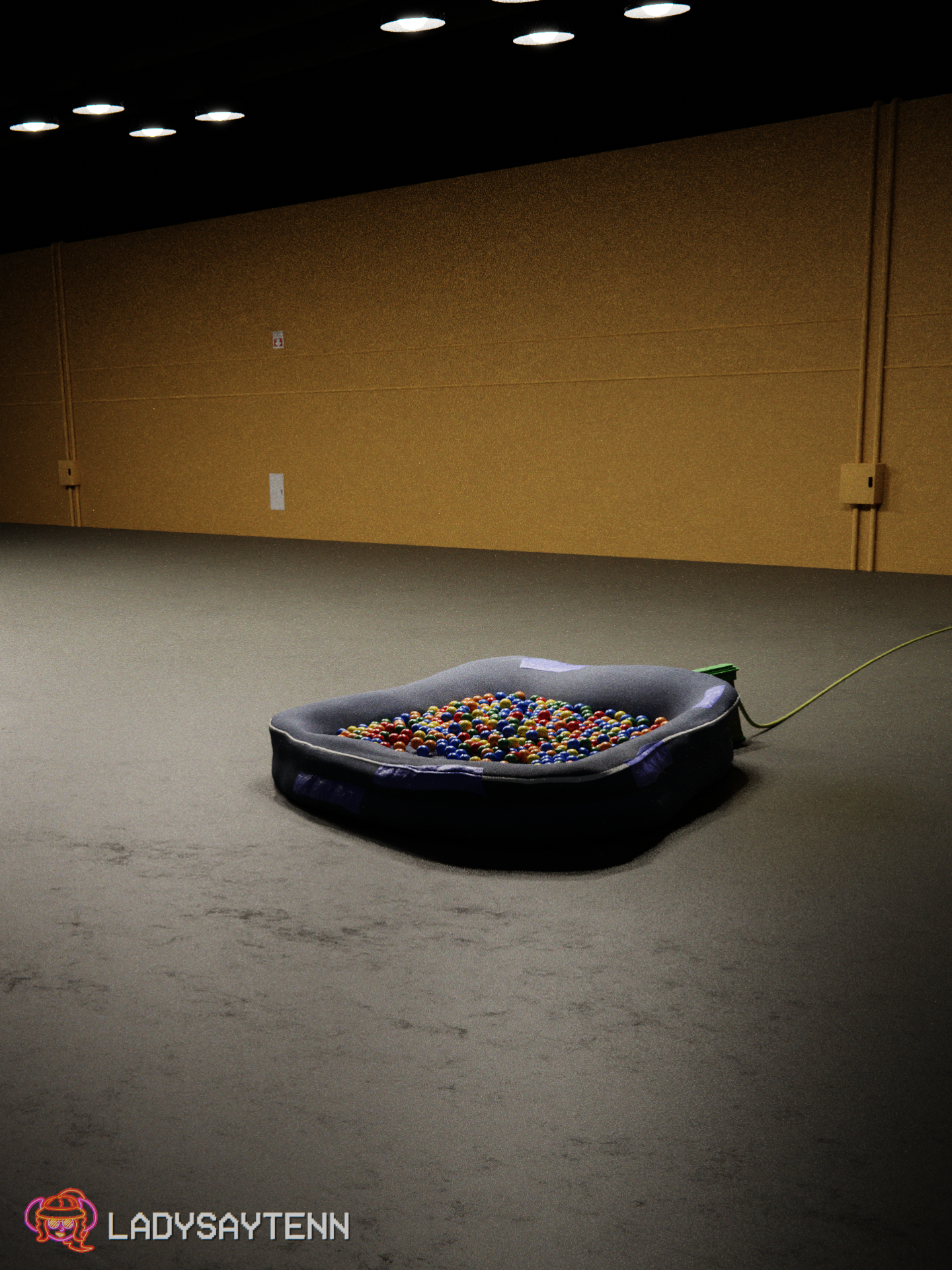 3D render of the Dashcon ballpit.