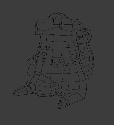 A blocky wireframe view of Rook.